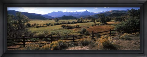 Framed State Highway 62, Ridgway, Colorado Print