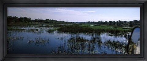 Framed Edge of the Okavango Delta, Moremi Wildlife Reserve, Botswana Print