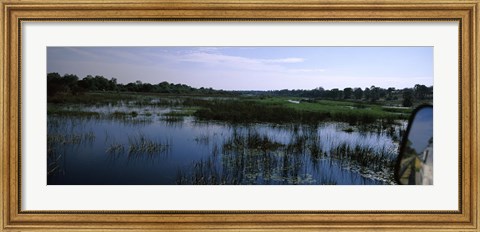Framed Edge of the Okavango Delta, Moremi Wildlife Reserve, Botswana Print