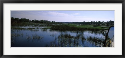 Framed Edge of the Okavango Delta, Moremi Wildlife Reserve, Botswana Print