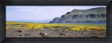 Framed Island in the pacific ocean, Santa Cruz Island, Santa Barbara County, California, USA Print