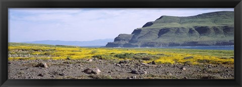 Framed Island in the pacific ocean, Santa Cruz Island, Santa Barbara County, California, USA Print