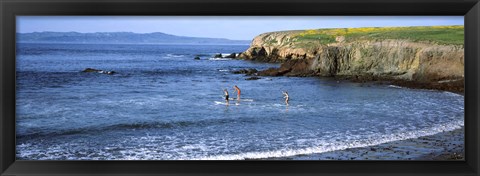 Framed Santa Cruz Island, Santa Barbara County, California Print