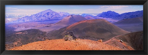 Framed Volcanic landscape, Maui, Hawaii Print