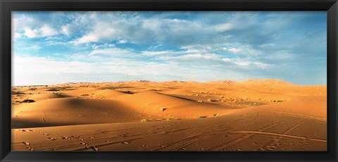 Framed Sahara Desert landscape, Morocco Print