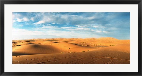 Framed Sahara Desert landscape, Morocco Print