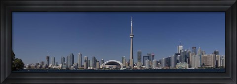 Framed Skylines in a city, CN Tower, Toronto, Ontario, Canada Print