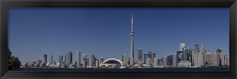 Framed Skylines in a city, CN Tower, Toronto, Ontario, Canada Print