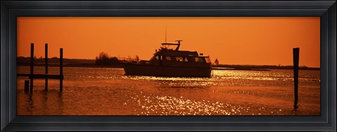 Framed Small yachts in the Atlantic ocean, Intracoastal Waterway, Charleston, Charleston County, South Carolina, USA Print