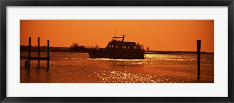 Framed Small yachts in the Atlantic ocean, Intracoastal Waterway, Charleston, Charleston County, South Carolina, USA Print