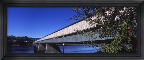 Framed Hartland Bridge, New Brunswick, Canada Print