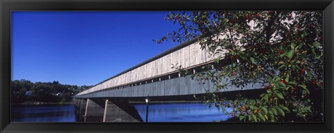 Framed Hartland Bridge, New Brunswick, Canada Print