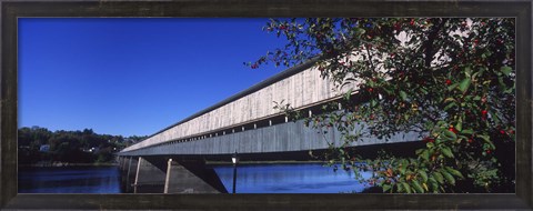 Framed Hartland Bridge, New Brunswick, Canada Print
