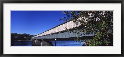 Framed Hartland Bridge, New Brunswick, Canada Print