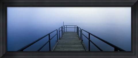 Framed Pier on a lake, Herrington Manor Lake, Garrett County, Maryland, USA Print