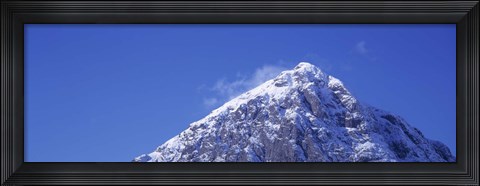 Framed Low angle view of a mountain, Buachaille Etive Mor, Rannoch Moor, Highlands Region, Scotland Print
