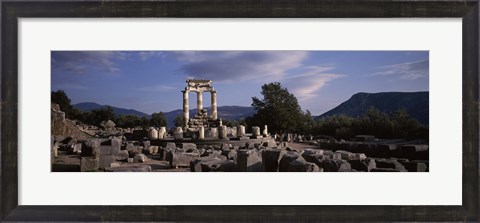 Framed Ruins of a temple, The Tholos, Delphi, Greece Print