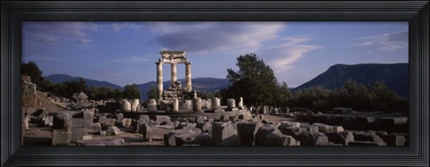 Framed Ruins of a temple, The Tholos, Delphi, Greece Print