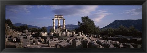 Framed Ruins of a temple, The Tholos, Delphi, Greece Print