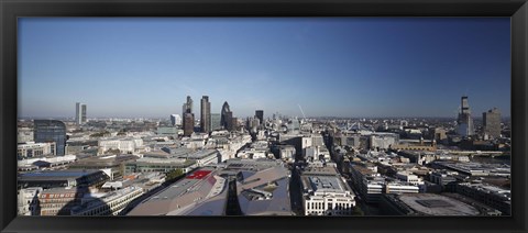 Framed City of London from St. Paul&#39;s Cathedral, London, England 2010 Print