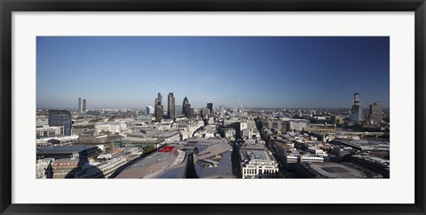 Framed City of London from St. Paul&#39;s Cathedral, London, England 2010 Print