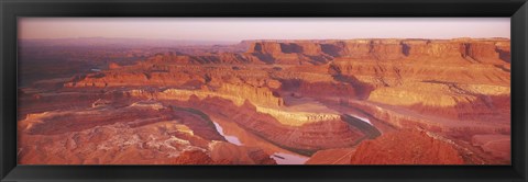 Framed Dead Horse Point at sunrise in Dead Horse Point State Park, Utah, USA Print