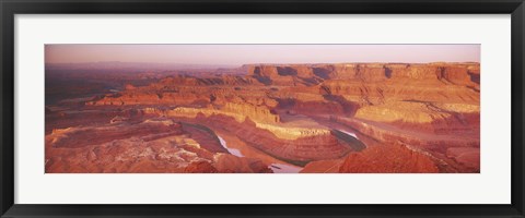 Framed Dead Horse Point at sunrise in Dead Horse Point State Park, Utah, USA Print