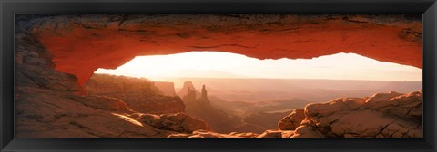 Framed Sunrise through Mesa Arch in Canyonlands National Park, Utah, USA Print