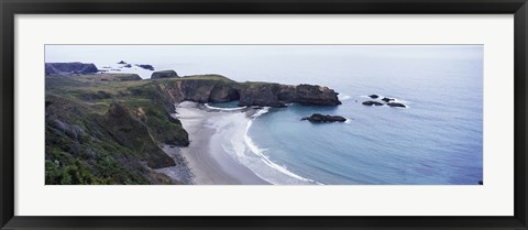 Framed Cove on North Coast, California, USA Print