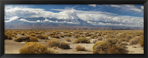 Framed Death Valley landscape, Panamint Range, Death Valley National Park, Inyo County, California, USA Print