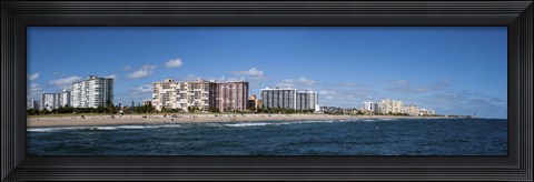 Framed Beach, Pompano Beach, Florida, USA Print