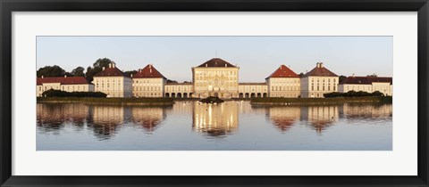 Framed Palace at the waterfront, Nymphenburg Castle, Munich, Bavaria, Germany Print