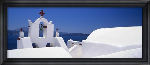 Framed Church, Oia, Santorini, Cyclades Islands, Greece Print