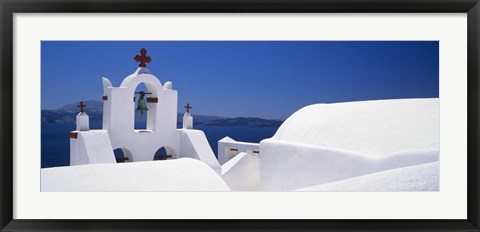 Framed Church, Oia, Santorini, Cyclades Islands, Greece Print