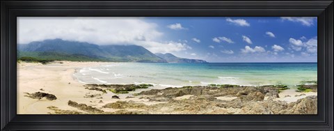 Framed Beach, Portixeddu Beach, Bay Of Buggerru, Iglesiente, Sardinia, Italy Print
