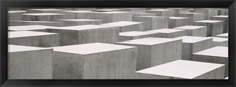 Framed Holocaust memorial, Monument to the Murdered Jews of Europe, Berlin, Germany Print