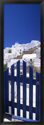 Framed Houses in a town, Oia, Santorini, Cyclades Islands, Greece Print