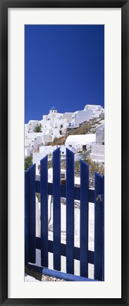 Framed Houses in a town, Oia, Santorini, Cyclades Islands, Greece Print