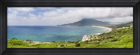 Framed Clouds over the Bay Of Buggerru, Iglesiente, Sardinia, Italy Print