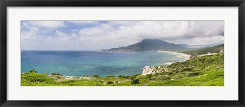 Framed Clouds over the Bay Of Buggerru, Iglesiente, Sardinia, Italy Print
