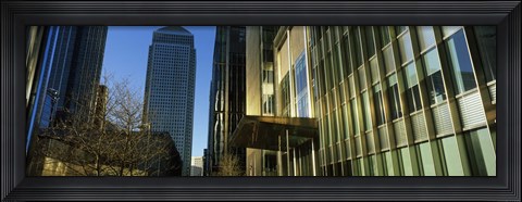 Framed Buildings in a city, Canada Square Building, Canary Wharf, Isle of Dogs, London, England 2011 Print