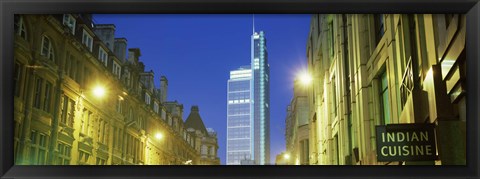 Framed Heron Tower from London Wall, City of London, London, England Print