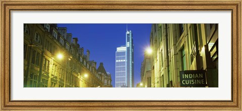 Framed Heron Tower from London Wall, City of London, London, England Print