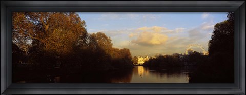 Framed Lake in a park, St. James&#39;s Park, Westminster, London, England Print