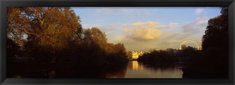 Framed Lake in a park, St. James&#39;s Park, Westminster, London, England Print