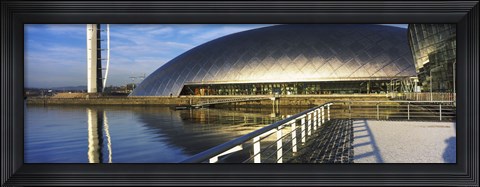 Framed Close Up of the Glasgow Science Centre in River Clyde, Glasgow, Scotland Print
