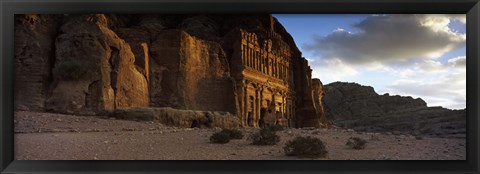 Framed Clouds beyond the Palace Tomb, Wadi Musa, Petra, Jordan Print