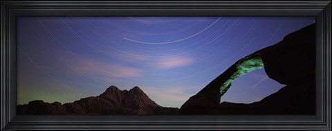 Framed Rock formations, Wadi Rum, Jordan Print