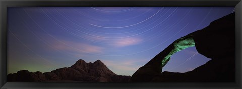 Framed Rock formations, Wadi Rum, Jordan Print