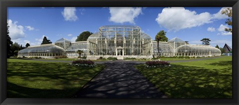 Framed Curvilinear Glass House, The National Botanic Gardens, Dublin City, Ireland Print